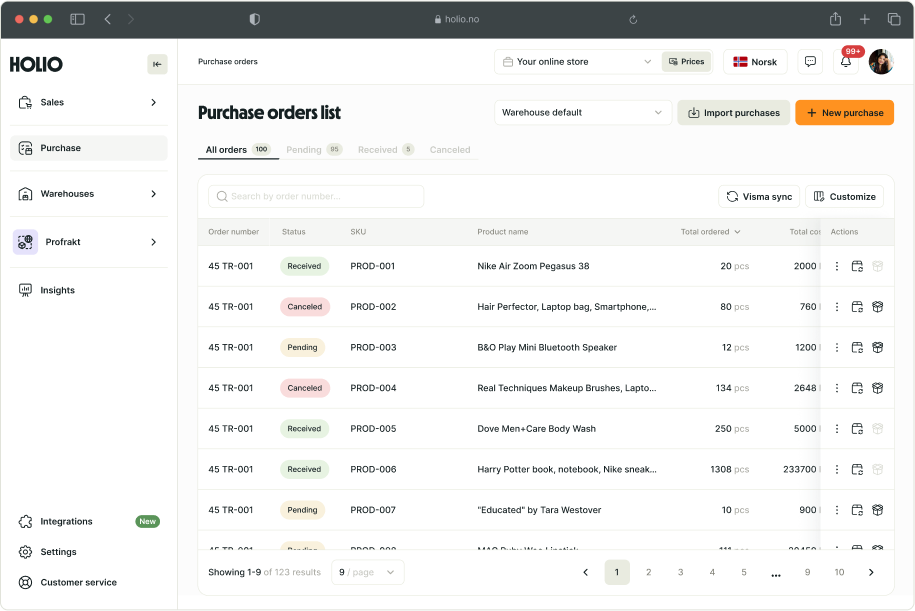 Purchase orders list (1)